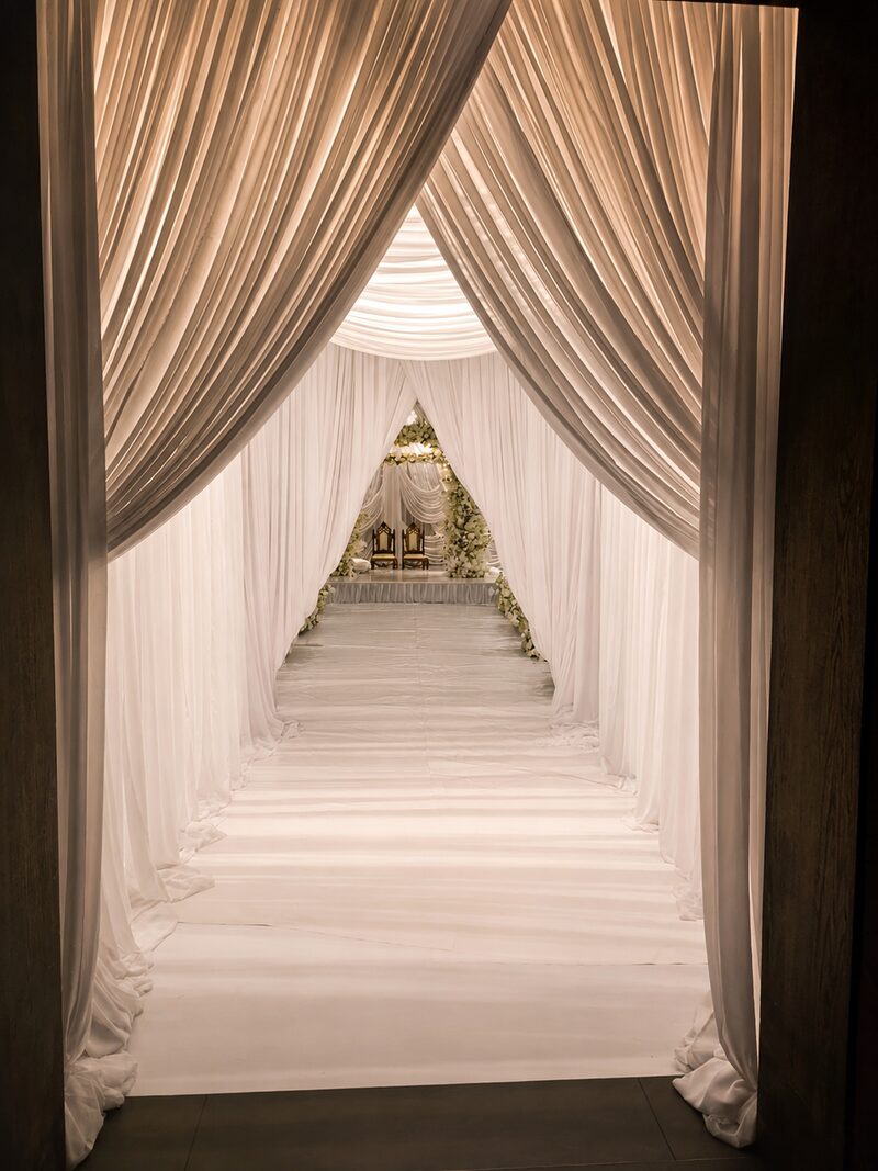 Draped Walkway Tunnel — Canadian Wall to Wall Draping